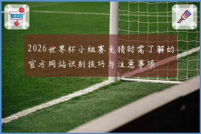 2026世界杯小组赛竞猜时需了解的官方网站识别技巧与注意事项