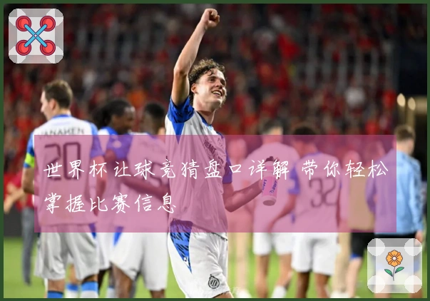 世界杯让球竞猜盘口详解 带你轻松掌握比赛信息