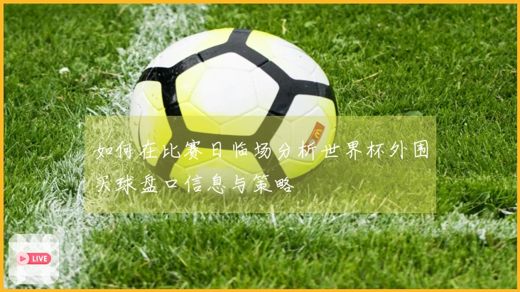 如何在比赛日临场分析世界杯外围买球盘口信息与策略